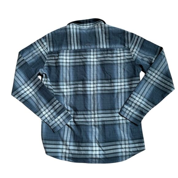 KUHL Fugitive Flannel Button Down Shirt Blue Size Large - Picture 2 of 7
